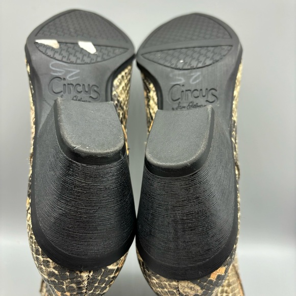 Circus By Sam Edelman Garth Ankle Booties Women’s‎ Size 7.5 M Snake Print - Picture 9 of 11